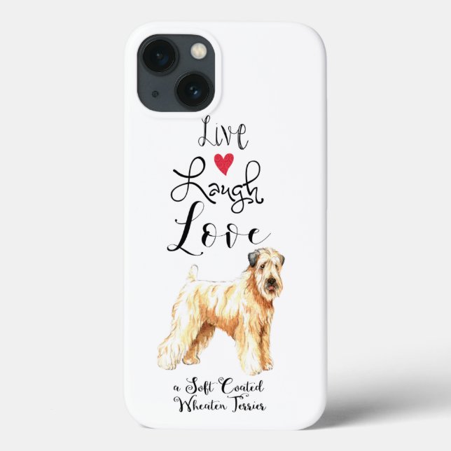 Coques Case-Mate iPhone Live Laugh Love a Wheaten (Verso)