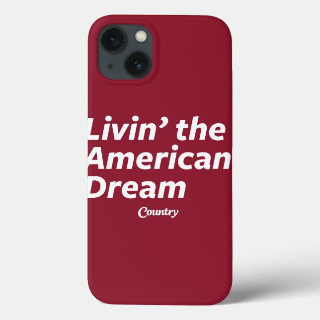 Coques Case-Mate iPhone Livin' the American Dream (Verso)