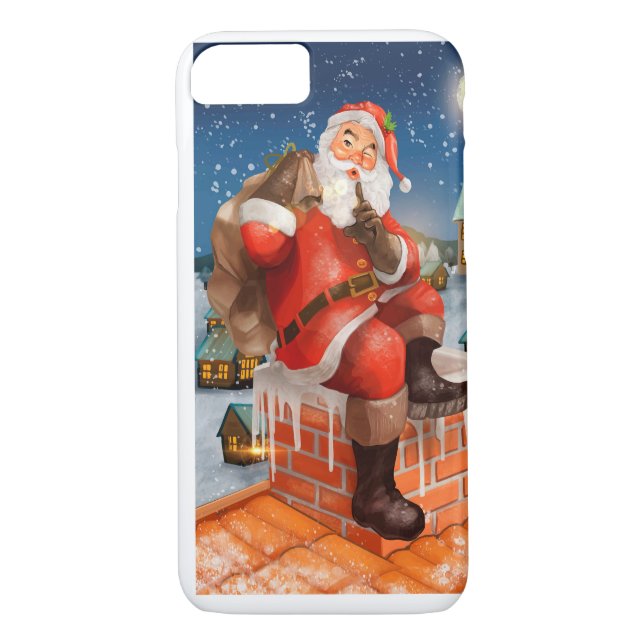 Coques Case-Mate iPhone Livraison du Père Noël Chimney (Dos)