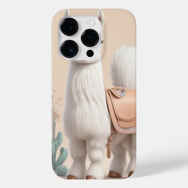 Coques Case-Mate iPhone Llama à selle dans le désert (Verso)
