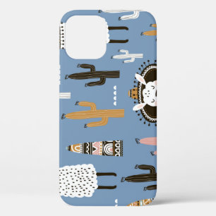 Case-Mate iPhone Case Llama, Cactus, Motif d'éléments à main.