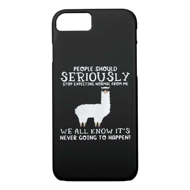 Coques Case-Mate iPhone Llama Gift| Les gens devraient sérieusement (Dos)