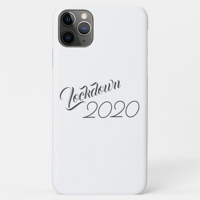 Coques Case-Mate iPhone Lockdown 2020 Black & White Trendy (Dos)