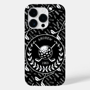 Coque Pour iPhone 14 Pro Logo de golf design personnalisé