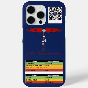 Coque iPhone 15 Pro Max Logo de la tour de communication JML et force du s