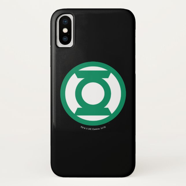 Coques Case-Mate iPhone Logo de lanterne verte 13 (Dos)