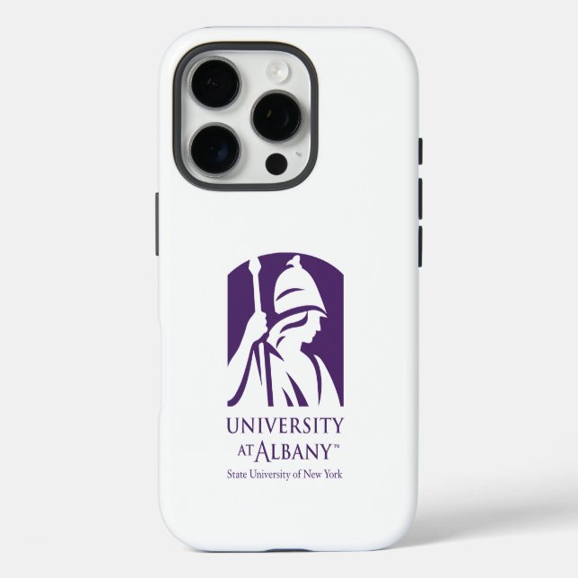 Coques Case-Mate iPhone Logo de l'Université d'Albany (Verso)