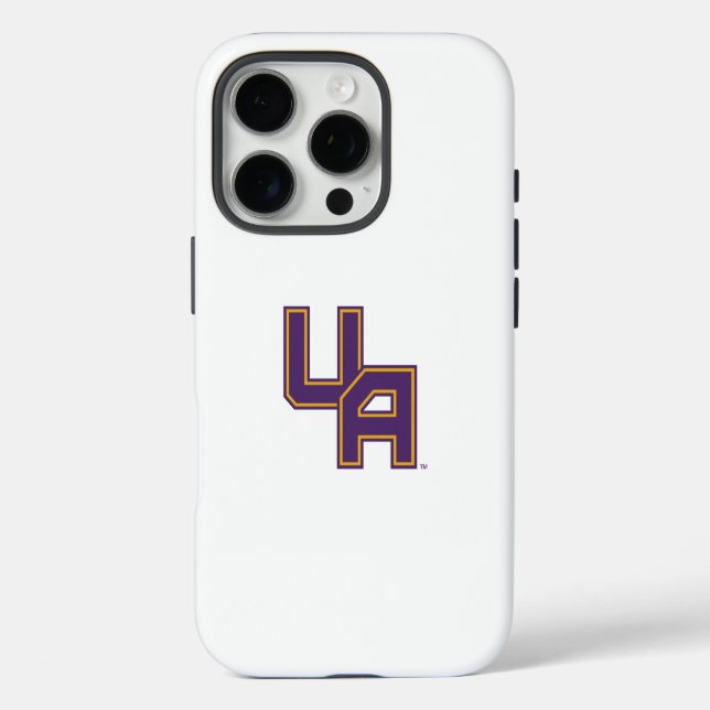 Coques Case-Mate iPhone Logo de l'Université d'Albany Initials (Verso)