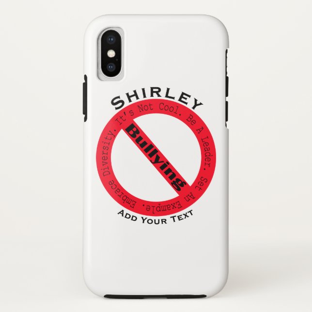 Coques Case-Mate iPhone Logo de lutte contre l'intimidation par Shirley Ta (Dos)