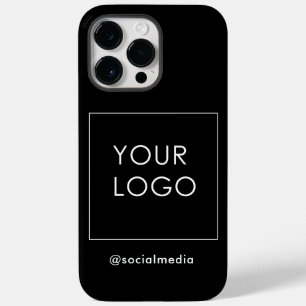 Coque Pour Pour iPhone 14 Pro Max Logo de marque Black Company Business Modern