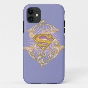 Coque iPhone 11 Logo de Supergirl Starbust