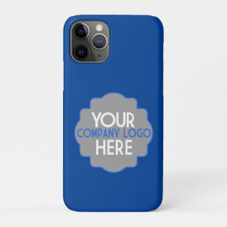 Case-Mate iPhone Case Logo de votre entreprise sur Blue Vertical