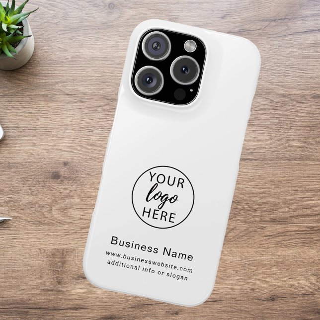Coques Case-Mate iPhone Logo d'entreprise moderne personnalisé (Business Logo Modern Custom Case-Mate iPhone Case)