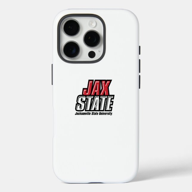 Coques Case-Mate iPhone Logo d'état de Jacksonville State University JAX S (Verso)