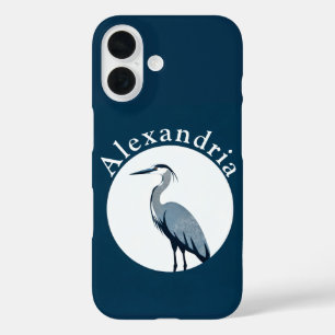 Coques iPhone 16 Logo du Grand Héron Bleu
