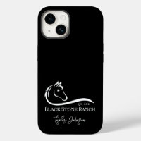 Logo du ranch cheval marque équestre stable
