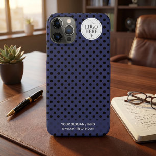 Case-Mate iPhone Case Logo et nom d'entreprise minimaliste de la marine 