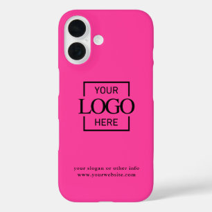 Coques iPhone 16 Logo Minimaliste Moderne Personnalisé Entreprise M