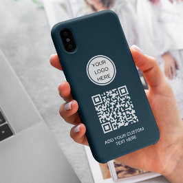 Case-Mate iPhone Case Logo professionnel personnalisé QR Code Marine Ble