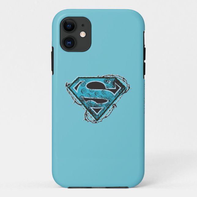 Coques Case-Mate iPhone Logo Supergirl Barbed Wire and Flowers (Dos)