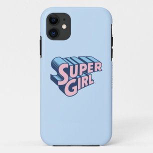 Coque Case-Mate Pour iPhone Logo Supergirl rose et bleu