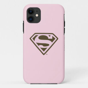 Etui iPhone Case-Mate Logo Supergirl rose et Brown