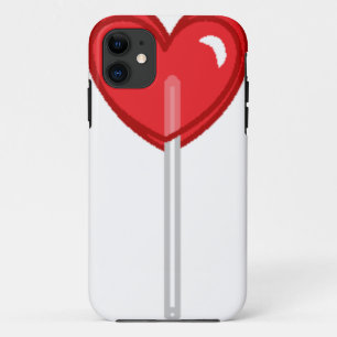 Coques Pour iPhone lollipop à coeur rouge