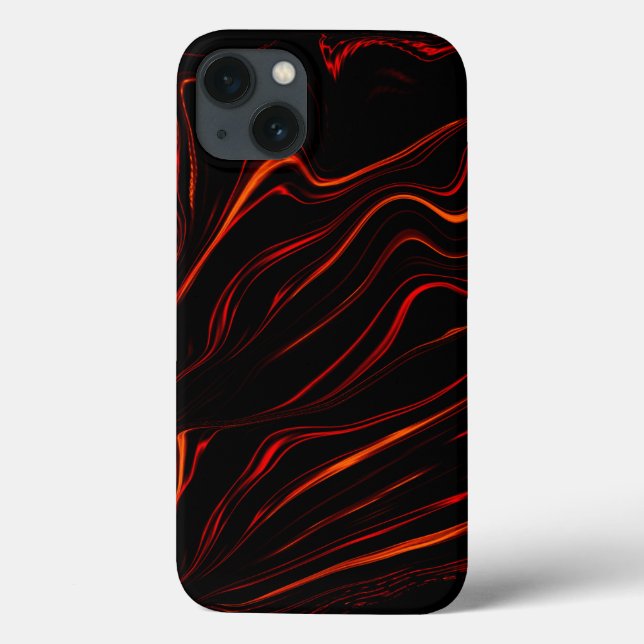Coques Case-Mate iPhone Longue course rouge sur arrière - plan foncé (Verso)