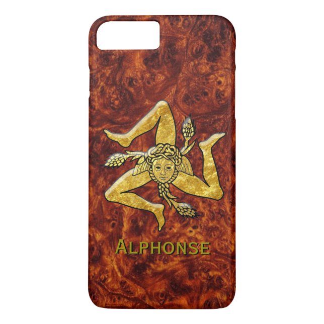 Coques Case-Mate iPhone L'or sicilien de Trinacria personnalisent (Dos)