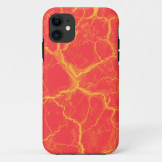 Coque iPhone 11 L'orange sur le rouge fend le cas de l'iPhone 5
