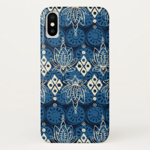 Coques Pour iPhone lotus diamant indigo