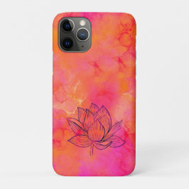 Case-Mate iPhone Case Lotus Fleur Illustration Encre rose Art Yoga