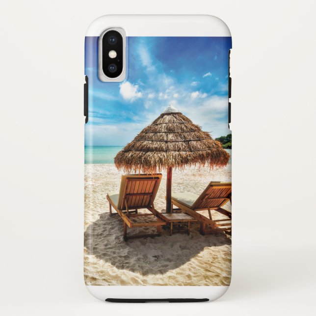 Coques Case-Mate iPhone Lounge on beach throw pillow (Dos)