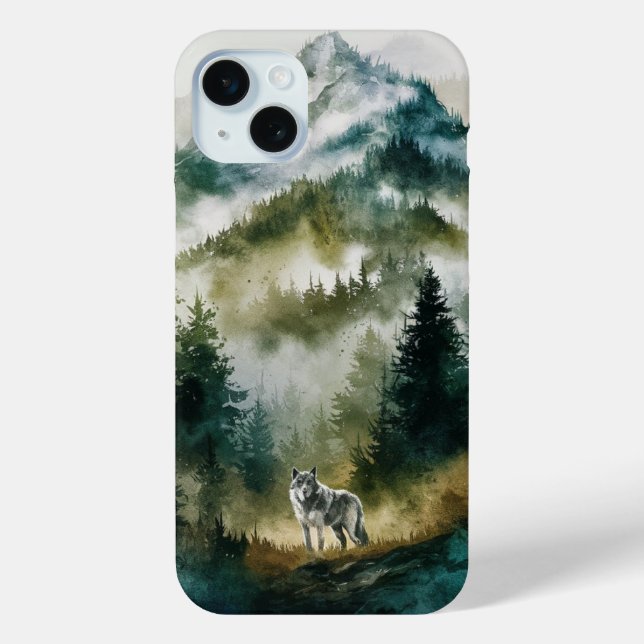 Coques Case-Mate iPhone Loup dans la forêt (Verso)