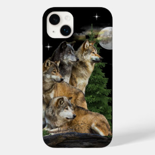 Coque Pour iPhone 14 Plus Loup et lune