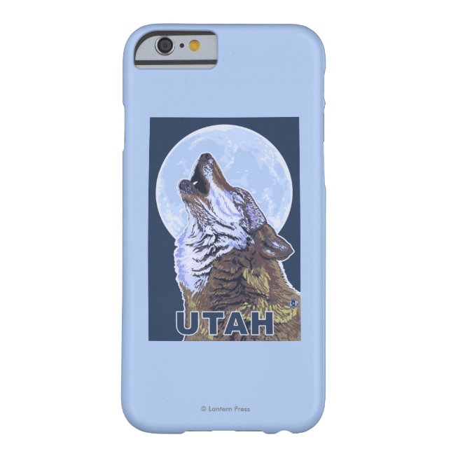 Coques Case-Mate iPhone Loup gris HowlingUtah (Dos)