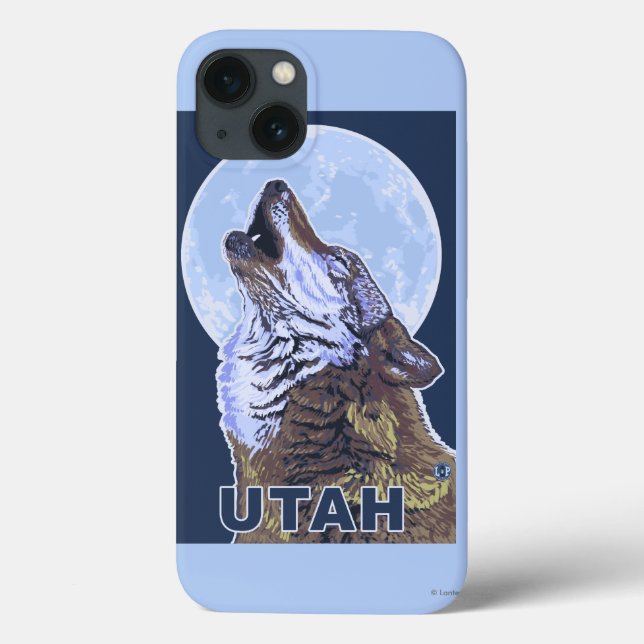 Coques Case-Mate iPhone Loup gris HowlingUtah (Verso)