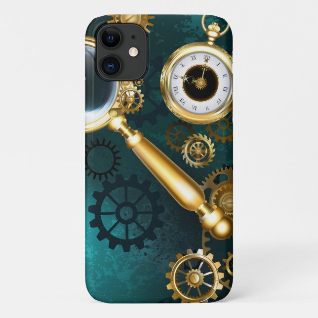 Coques Case-Mate iPhone Loupe en style Steampunk (Dos)