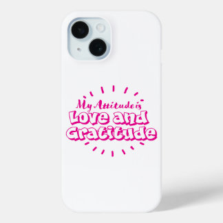Coque Pour iPhone 15 Love and gratitude cell phone case