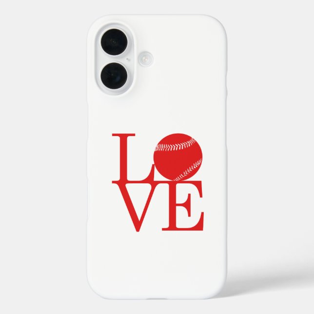 Coques Case-Mate iPhone Love Baseball (Verso)