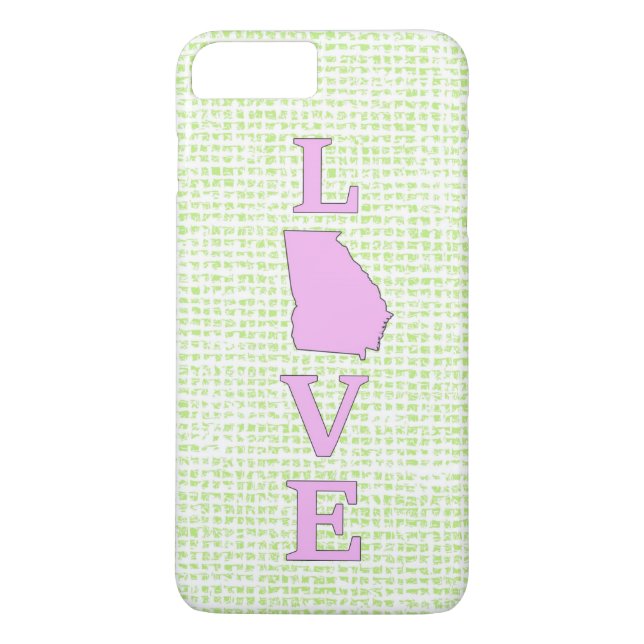 Coques Case-Mate iPhone LOVE Georgia State Map (Dos)