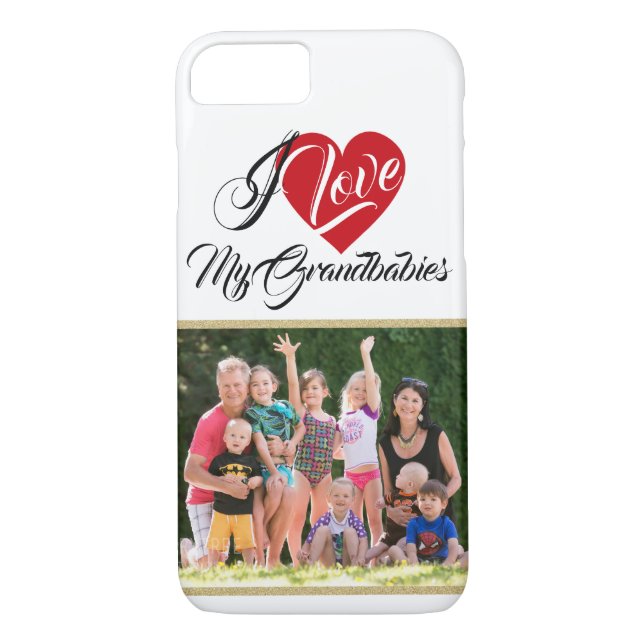 Coques Case-Mate iPhone Love My Grandbabies with Photo (Dos)