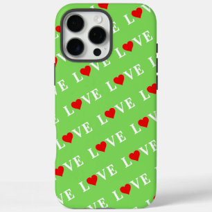 Coques iPhone 16 Pro Max LOVE Trending Lime Green Moderne Élégant