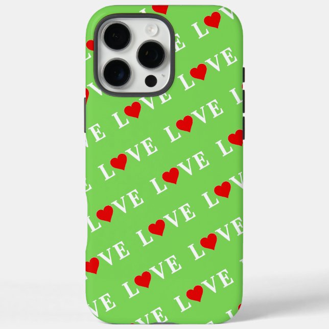 Coques Case-Mate iPhone LOVE Trending Lime Green Moderne Élégant (Verso)