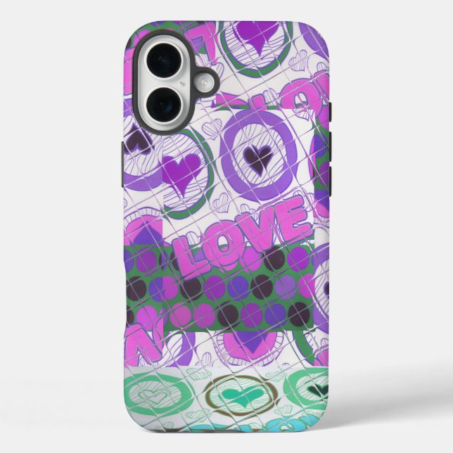 Coques Case-Mate iPhone Lovely Love Heart Motif Art Imprimer (Verso)