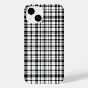 Coque Pour iPhone 14 LPLaid noir et blanc classique