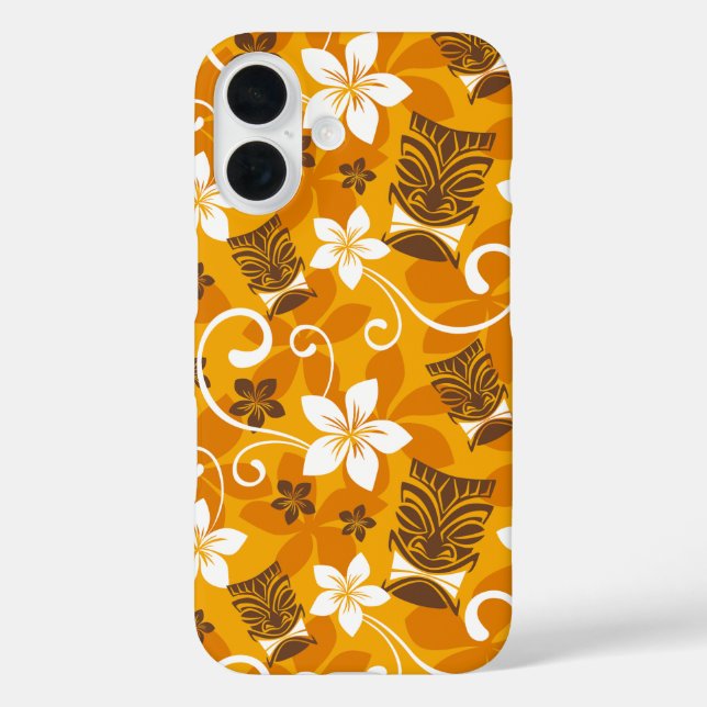 COQUES Case-Mate iPhone LUAU TIKI MOTIF (ORANGE) (Verso)