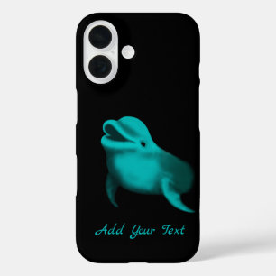 Coques iPhone 16 Lucky Dolphin - Ajouter votre texte