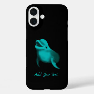 Coques iPhone 16 Plus Lucky Dolphin - Ajouter votre texte