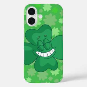 Coques iPhone 16 Lucky Grin Shamrock
